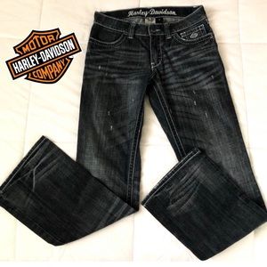 Harley Davidson embellished jeans